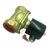 Maxbell DC24V/AC220V 2'' Brass Electric Solenoid Valve Water Air Gas Normal Closed AC220V