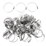 Maxbell 100Pcs Adjustable Stainless Steel Worm Gear Hose Clamp Clip Fastener 76-92mm