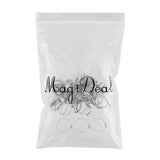 Maxbell 100Pcs Adjustable Stainless Steel Worm Gear Hose Clamp Clip Fastener 76-92mm