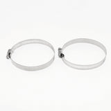 Maxbell 100Pcs Adjustable Stainless Steel Worm Gear Hose Clamp Clip Fastener 76-92mm
