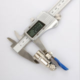 Max Zinc Alloy Ball Valve For Water Oil Non-corrosive Liquid as described Blue