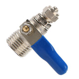 Max Zinc Alloy Ball Valve For Water Oil Non-corrosive Liquid as described Blue