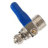 Max Zinc Alloy Ball Valve For Water Oil Non-corrosive Liquid as described Blue