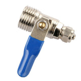 Max Zinc Alloy Ball Valve For Water Oil Non-corrosive Liquid as described Blue