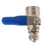 Max Zinc Alloy Ball Valve For Water Oil Non-corrosive Liquid as described Blue