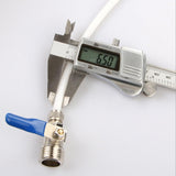 Max Zinc Alloy Ball Valve For Water Oil Non-corrosive Liquid as described Blue