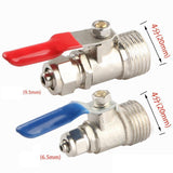 Max Zinc Alloy Ball Valve For Water Oil Non-corrosive Liquid as described Blue