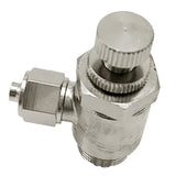 Maxbell Full Copper Pneumatic Flow Control Valve Air Valve Throttle 4x1.5x3.5cm