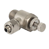 Maxbell Full Copper Pneumatic Flow Control Valve Air Valve Throttle 4x1.5x3.5cm