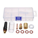 Max 10Pcs TIG Gas Lens Back Cap Collect Body Set Welding Torch WP 17/18/26