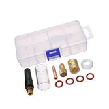 Max 10Pcs TIG Gas Lens Back Cap Collect Body Set Welding Torch WP 17/18/26
