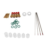Max 30Pcs TIG Gas Lens Back Cap Collect Body Set Welding Torch WP 17/18/26