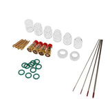 Max 30Pcs TIG Gas Lens Back Cap Collect Body Set Welding Torch WP 17/18/26