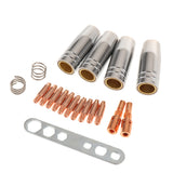 Max 19PCS Plasma Cutter Welding Contact Tip Kits for Cutting Machine Consumables
