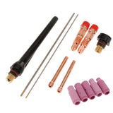 Max Maxb 13pcs TIG Welding Torch Nozzle Kit Tungsten Electrode for WP17/18/26