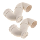 Max PVC Trap with S-shaped PVC Water Storage Sink Trap J-Bend Pipe 110x4.9x193mm