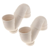 Max PVC Trap with S-shaped PVC Water Storage Sink Trap J-Bend Pipe 110x4.9x193mm