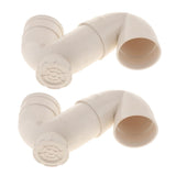 Max PVC Trap with S-shaped PVC Water Storage Sink Trap J-Bend Pipe 110x4.9x193mm