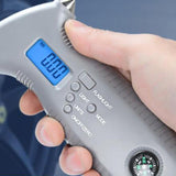 Maxbell Tire Gauge Tyre Air Pressure 4 in 1 Emergency Tool for Car Auto , Digital LCD screen with Blue LED backlight for easy reading