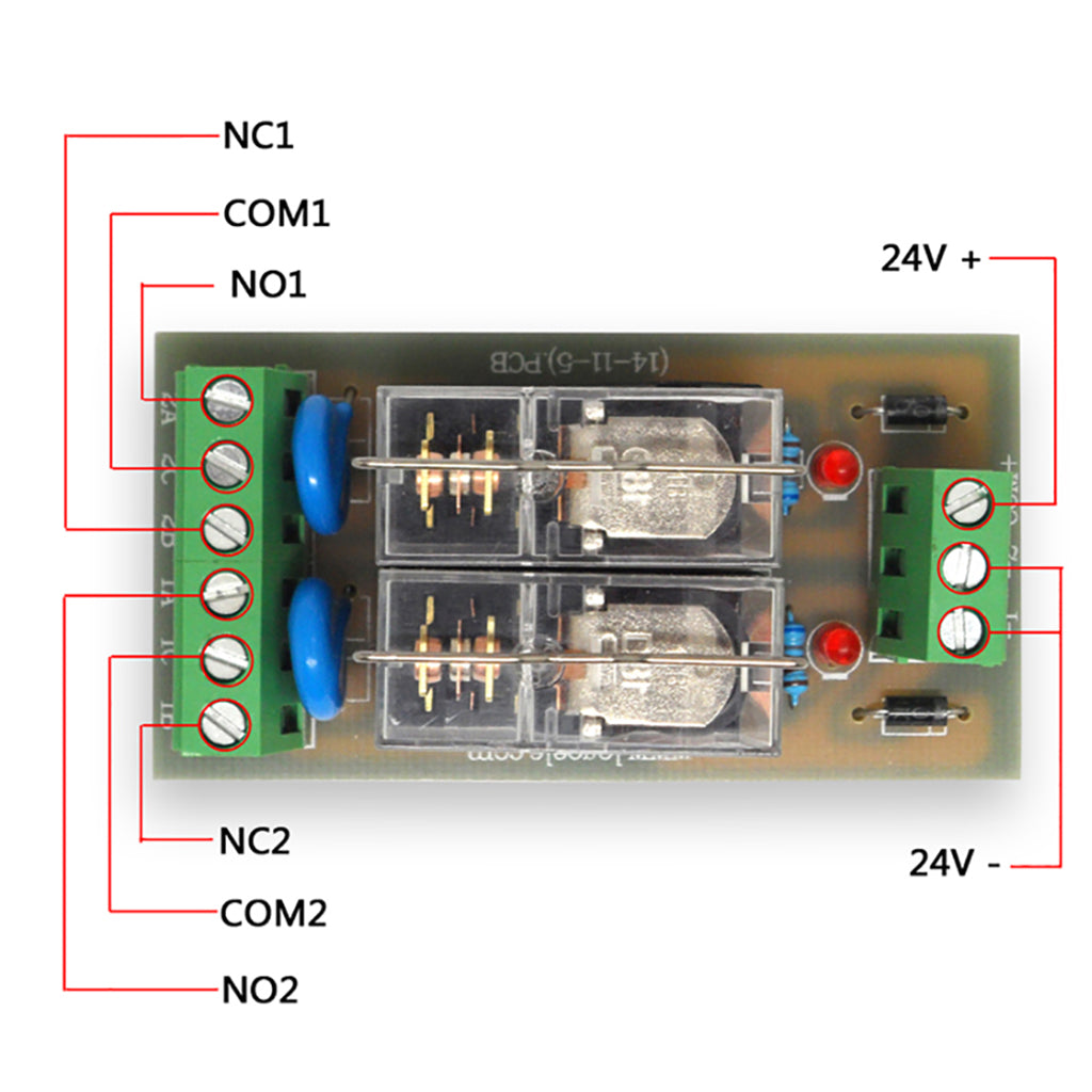 Max 2 Channel DC 12V Relay Module Two Panels Driver Board Module With Base