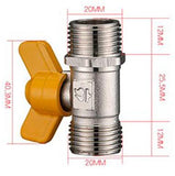 Max Maxb Copper Gas Fuel Hose Valve Fuel Line Shutoff Ball Valve Pipe Fittings C
