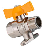 Max Maxb Copper Gas Fuel Hose Valve Fuel Line Shutoff Ball Valve Pipe Fittings H