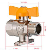 Max Maxb Copper Gas Fuel Hose Valve Fuel Line Shutoff Ball Valve Pipe Fittings H