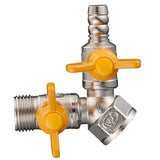 Max Maxb Copper Gas Fuel Hose Valve Fuel Line Shutoff Ball Valve Pipe Fittings J