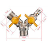 Max Maxb Copper Gas Fuel Hose Valve Fuel Line Shutoff Ball Valve Pipe Fittings J
