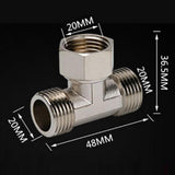Max Maxb Pipe Connector Tee Valve Tube Hose Coupler Connector Joint Fitting Type 3