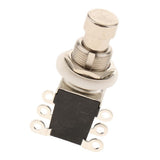 Max Maxb Foot Switch Push Pin Guitar Effects Pedal Electric Button Black 6 Pins 3PDT