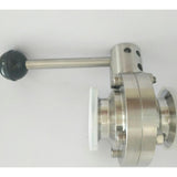 Max Tri-Clamp Sanitary Butterfly Valve Stainless Steel 304  25mm