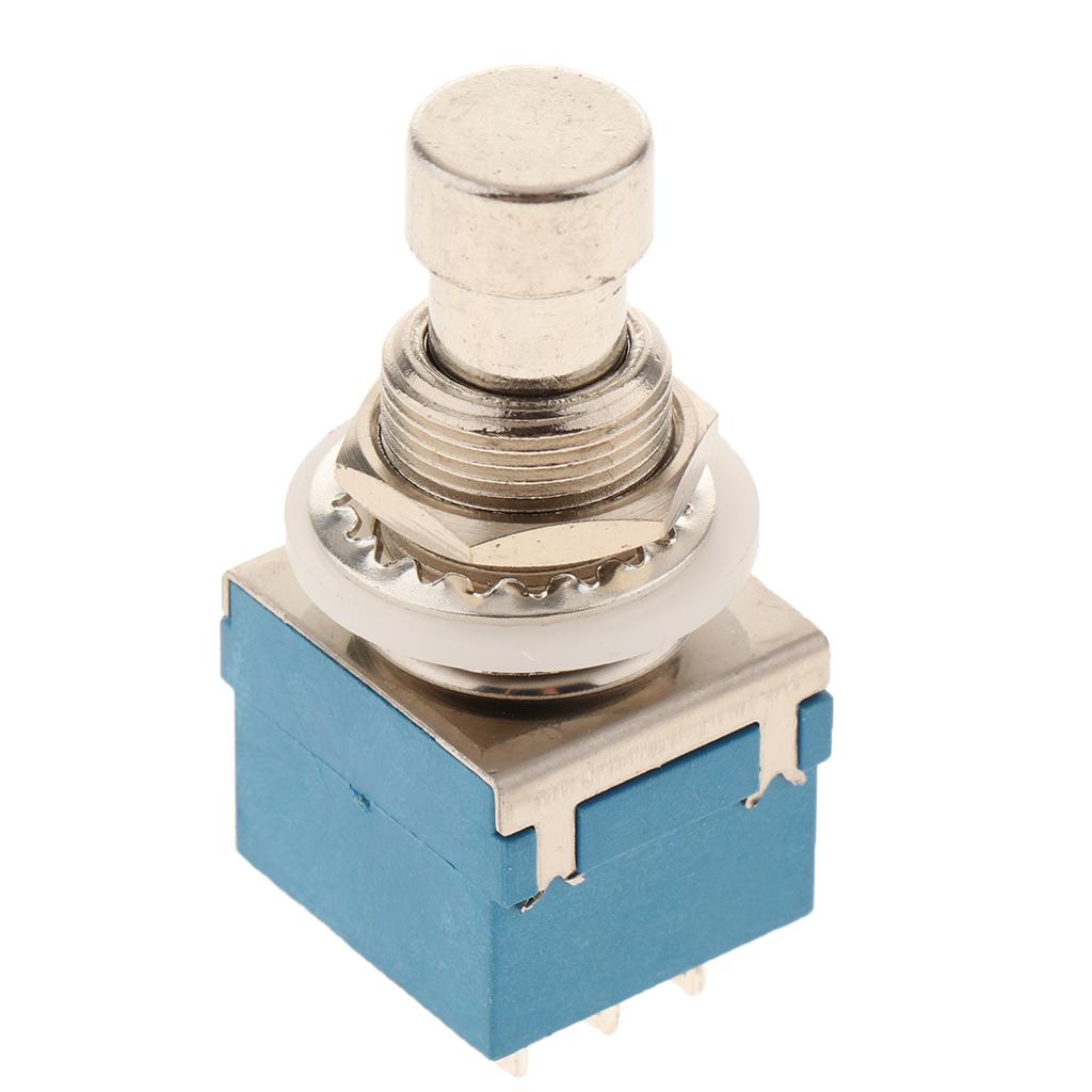 Max Electric Metal Guitar Effects Pedal Foot Switch Button Bypass Blue