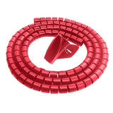 Max PE Cable Sleeve Cable Bundler Management Cord Organizer System Red
