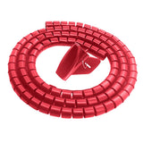 Max PE Cable Sleeve Cable Bundler Management Cord Organizer System Red