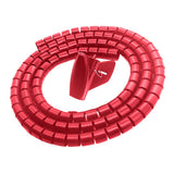 Max PE Cable Sleeve Cable Bundler Management Cord Organizer System Red
