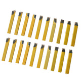 Maxbell 20x Carbide Tipped Lathe Metal Cutter Bit Cutting Turning Tool Set 6.35mm