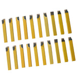 Maxbell 20x Carbide Tipped Lathe Metal Cutter Bit Cutting Turning Tool Set 6.35mm