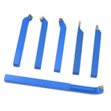Maxbell 6x Carbide Brazed Tipped Cutter Welding Turning Tool Blue for Mini Lathes