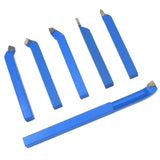 Maxbell 6x Carbide Brazed Tipped Cutter Welding Turning Tool Blue for Mini Lathes