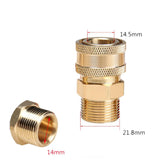 Max High Pressure Water Hose Pipe Quick Male Connector Washing Machine Connector Big Female Head Aperture 14mm