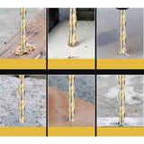Maxbell 10 Pieces HSS Straight Shank Coated Triangle Twist Spiral Drill Bit Set 12mm