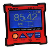 Maxbell 1pcs DXL360S Dual Axis Digital Angle Protractor LCD Protractor Inclinometer