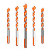 Maxbell 10 Pack HSS Straight Shank Coated Triangle Twist Spiral Drill Bit Set 6mm
