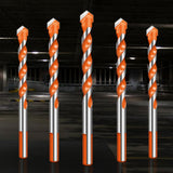 Maxbell 10 Pack HSS Straight Shank Coated Triangle Twist Spiral Drill Bit Set 6mm