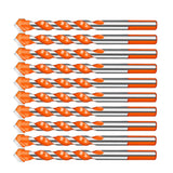 Maxbell 10 Pack HSS Straight Shank Coated Triangle Twist Spiral Drill Bit Set 10mm