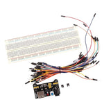 Maxbell MB-102 DIY Solderless Breadboard Kit+Power Supply Module+65x Jumper Cables