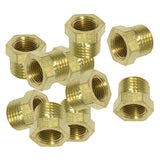 Max 10PCS 1/8 Male x 1/4 Inch Brass Invert Flare Female Pipe Adapter Fitting
