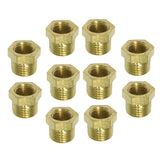 Max 10PCS 1/8 Male x 1/4 Inch Brass Invert Flare Female Pipe Adapter Fitting