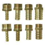 Maxbell 1x Brass Barbed Hose Fitting Connector Adapter with Male Pipe 6mm Barb Dia